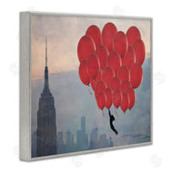 Ashley Davis | Cityscape and Girl with Balloons