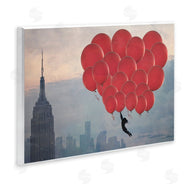 Ashley Davis | Cityscape and Girl with Balloons