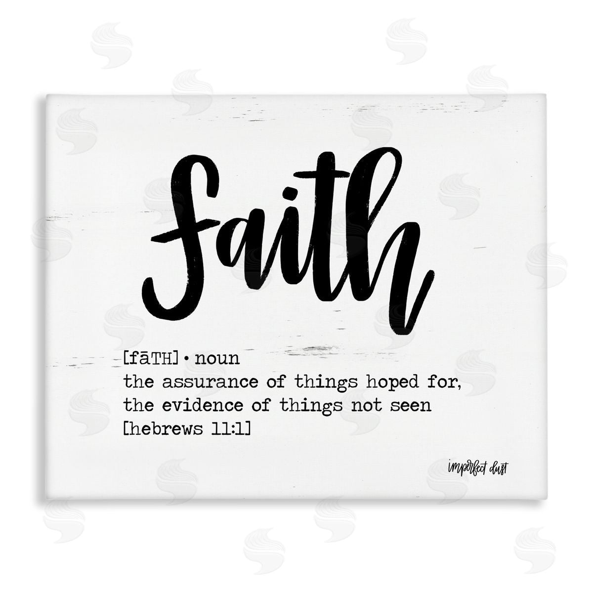 Faith Definition Religious Script Canvas Wall Art, Home Decor by Imperfect Dust