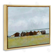 Karen Dreyfus | Lakeside Town Landscape Drawing