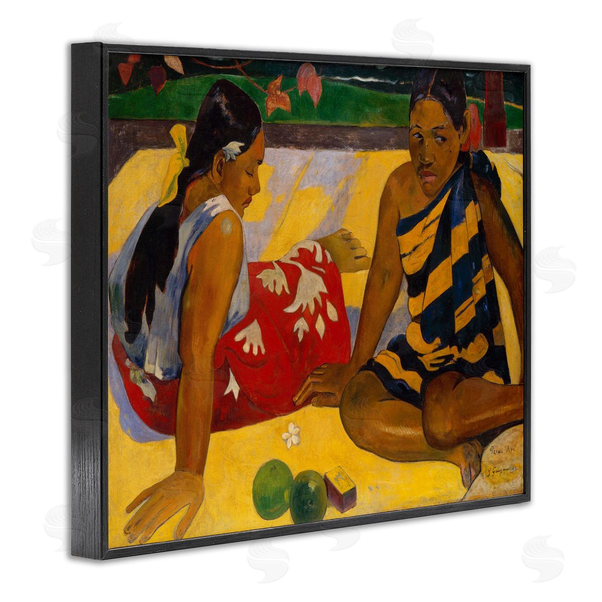 What News Classical Painting Black Frame Print Wall Art, Home Decor by Paul Gauguin