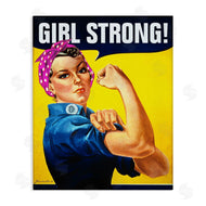 RetroRocket | Girl Strong Vintage Poster