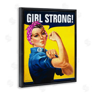 RetroRocket | Girl Strong Vintage Poster
