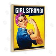 RetroRocket | Girl Strong Vintage Poster