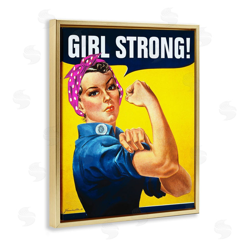 RetroRocket | Girl Strong Vintage Poster
