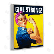RetroRocket | Girl Strong Vintage Poster