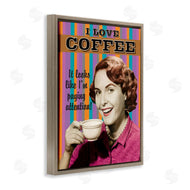 RetroRocket | I Love Coffee Funny Vintage
