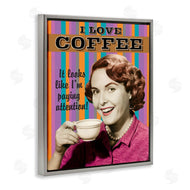 RetroRocket | I Love Coffee Funny Vintage