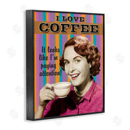 RetroRocket | I Love Coffee Funny Vintage