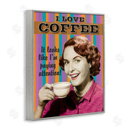 RetroRocket | I Love Coffee Funny Vintage