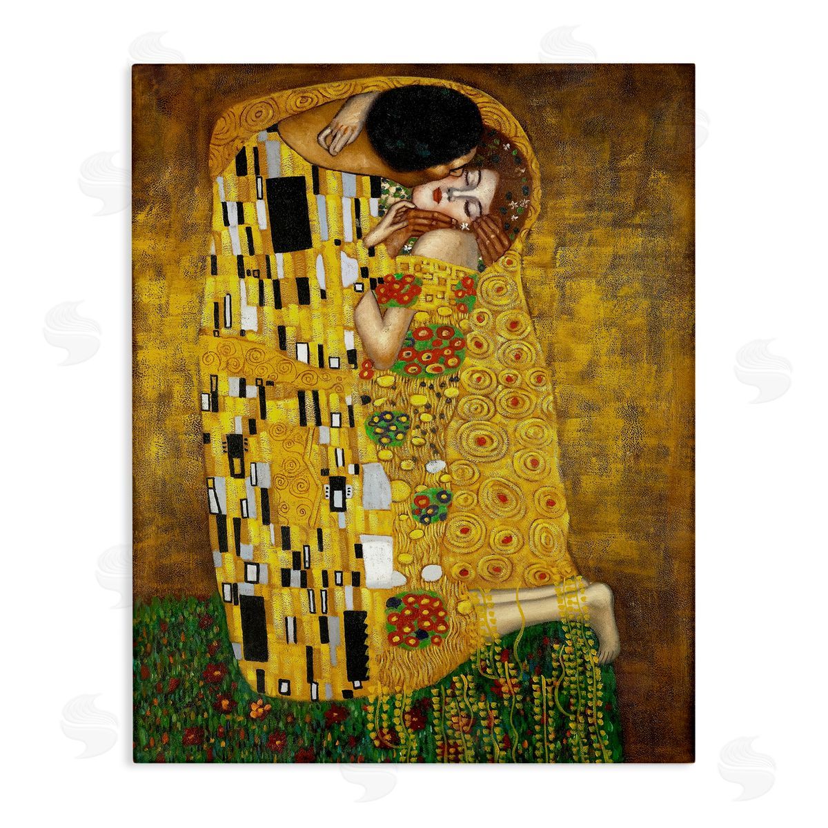 The Kiss Classical Art Canvas Wall Art, Home Decor by Gustav Klimt