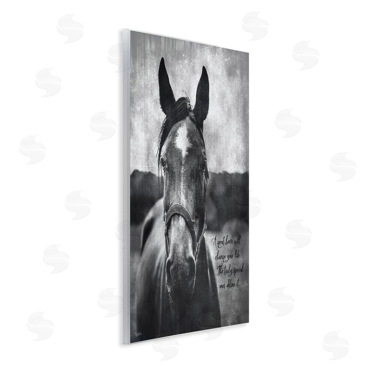 A Great Horse Inspiring Wood Plaque Wall Art, Home Decor by Gigi Louise