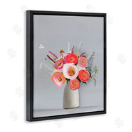 Leah Straatsma | Flower Vase Pink Grey Painting