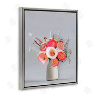 Leah Straatsma | Flower Vase Pink Grey Painting