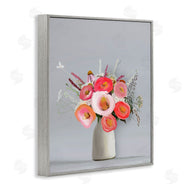 Leah Straatsma | Flower Vase Pink Grey Painting