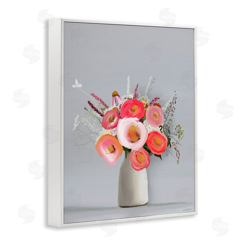 Leah Straatsma | Flower Vase Pink Grey Painting