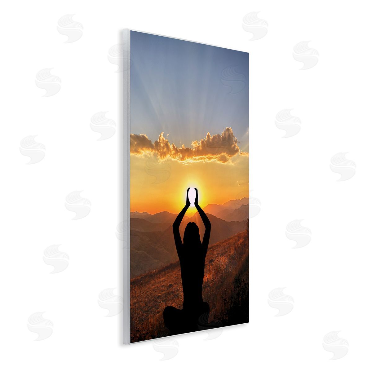 Lifting The Sun Photograph Wood Plaque Wall Art, Home Decor by Marcus Prime