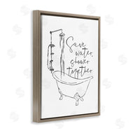 Milli Villa | Shower Together Funny Ink Drawing