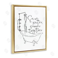 Milli Villa | Shower Together Funny Ink Drawing