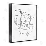 Milli Villa | Shower Together Funny Ink Drawing