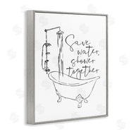 Milli Villa | Shower Together Funny Ink Drawing