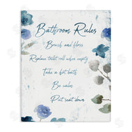 Milli Villa | Bathroom Rules Flower