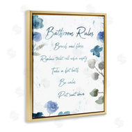Milli Villa | Bathroom Rules Flower