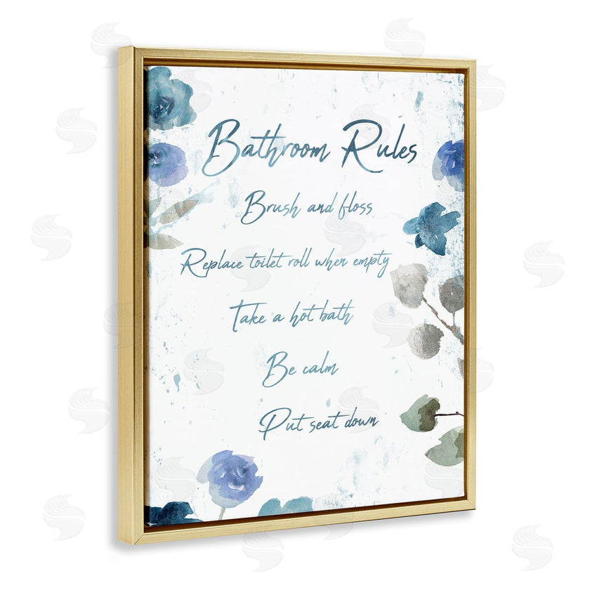 Milli Villa | Bathroom Rules Flower