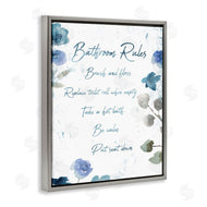 Milli Villa | Bathroom Rules Flower