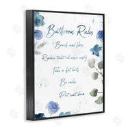 Milli Villa | Bathroom Rules Flower