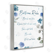 Milli Villa | Bathroom Rules Flower