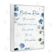 Milli Villa | Bathroom Rules Flower
