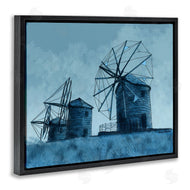 Karen Dreyfus | Windmill Farm Blue Landscape
