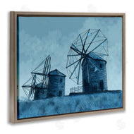 Karen Dreyfus | Windmill Farm Blue Landscape