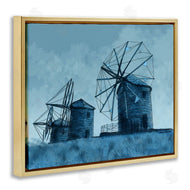 Karen Dreyfus | Windmill Farm Blue Landscape