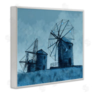 Karen Dreyfus | Windmill Farm Blue Landscape