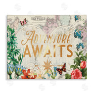 Ophelia and Company | Adventure Awaits Floral Map