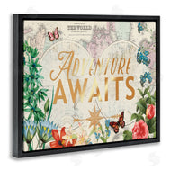 Ophelia and Company | Adventure Awaits Floral Map