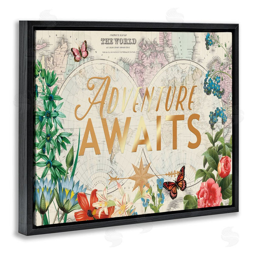 Ophelia and Company | Adventure Awaits Floral Map