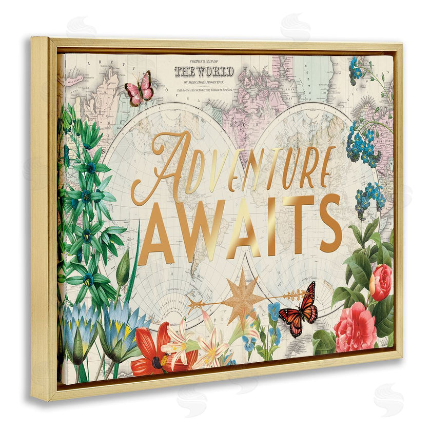 Ophelia and Company | Adventure Awaits Floral Map