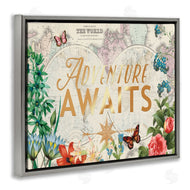 Ophelia and Company | Adventure Awaits Floral Map