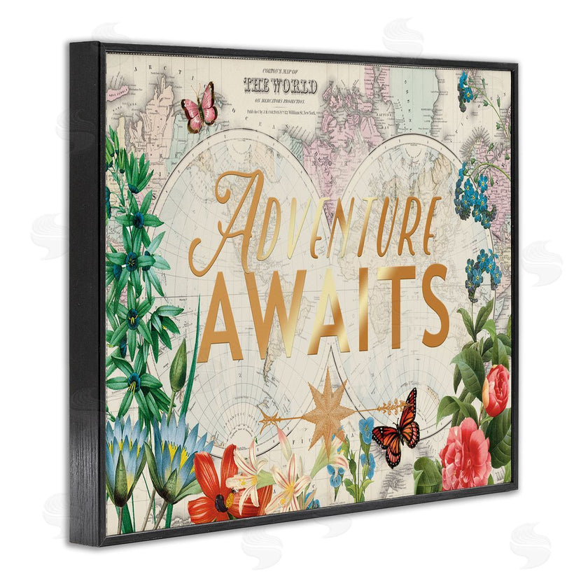 Ophelia and Company | Adventure Awaits Floral Map