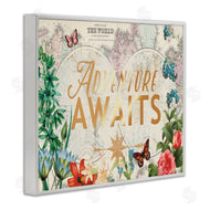 Ophelia and Company | Adventure Awaits Floral Map