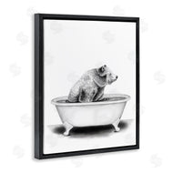 Rachel Nieman | Bear In Tub Rustic Bathroom
