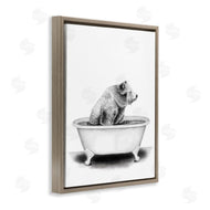 Rachel Nieman | Bear In Tub Rustic Bathroom