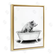 Rachel Nieman | Bear In Tub Rustic Bathroom