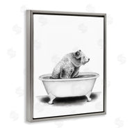 Rachel Nieman | Bear In Tub Rustic Bathroom