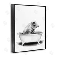 Rachel Nieman | Bear In Tub Rustic Bathroom