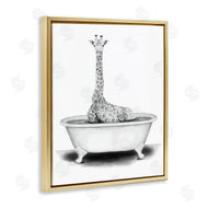Rachel Nieman | Giraffe In Tub Funny