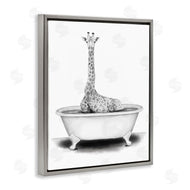 Rachel Nieman | Giraffe In Tub Funny